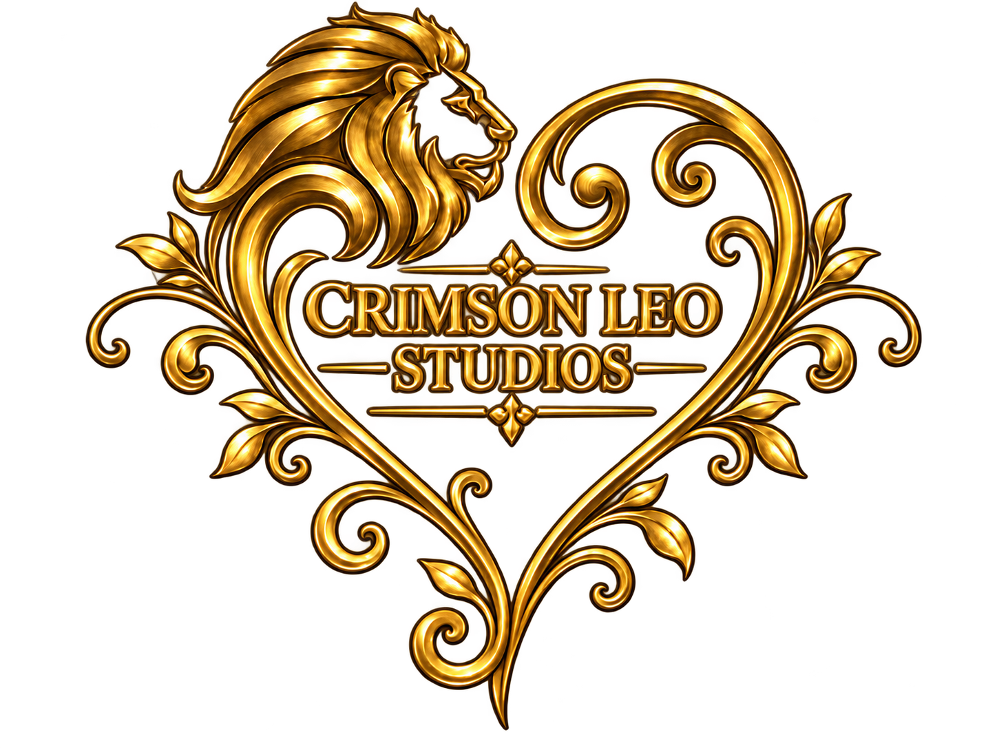 Crimson Leo Studios gold emblem
